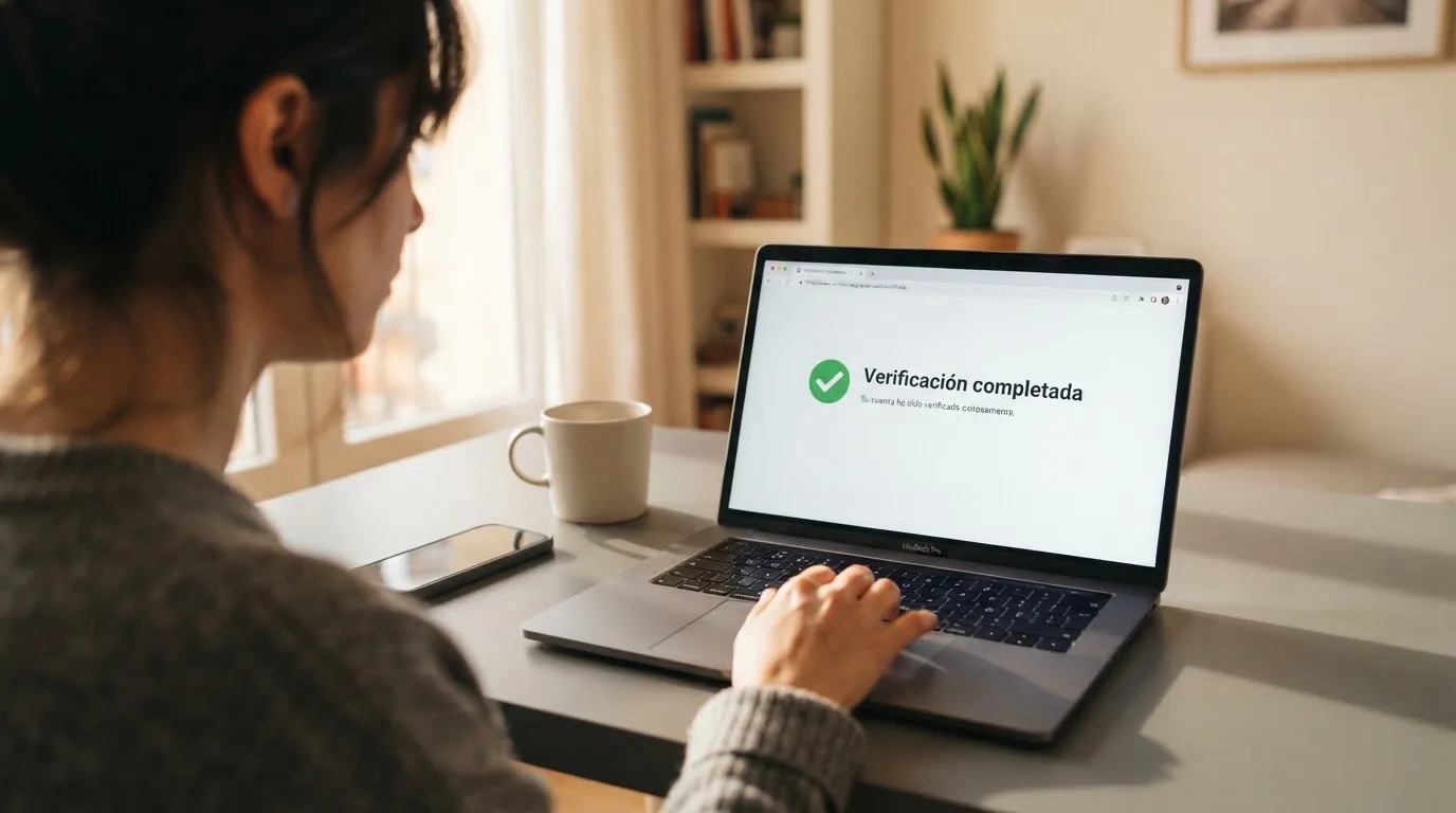 Sello o distintivo de licencia DGOJ visible en la web de un operador de juego online español