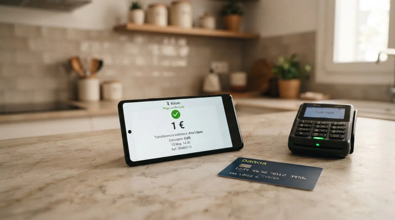 Teléfono móvil con la aplicación de Bizum abierta junto a los logos de Visa, Mastercard, Google Pay y Apple Pay sobre un fondo de casino online.